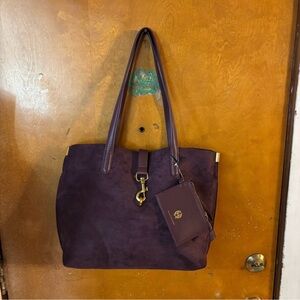 House of Harlow hand bag tote. Plum.  New.